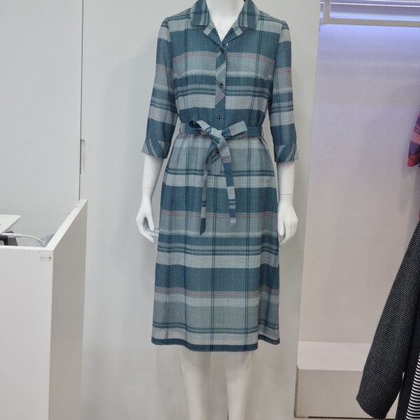 벨리시앙 [패션플러스][벨리시앙]체크 제천벨트 원피스 OP3203