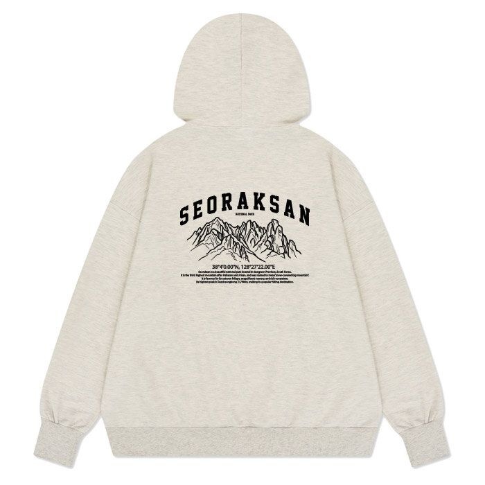 폴앤폴 [패션플러스][폴앤폴]설악산 오버핏 남여공용 후드티 5컬러