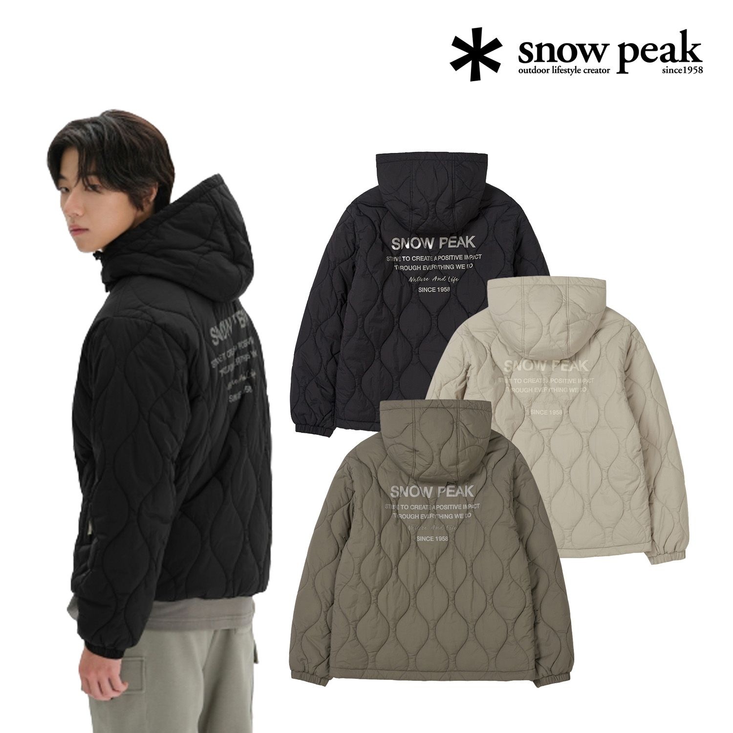 스노우피크 리싸이클 후드 아노락