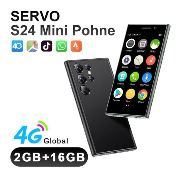 기존 SERVO S24 미니 4G 셀룰러 스마트폰 GPS 안드로이드