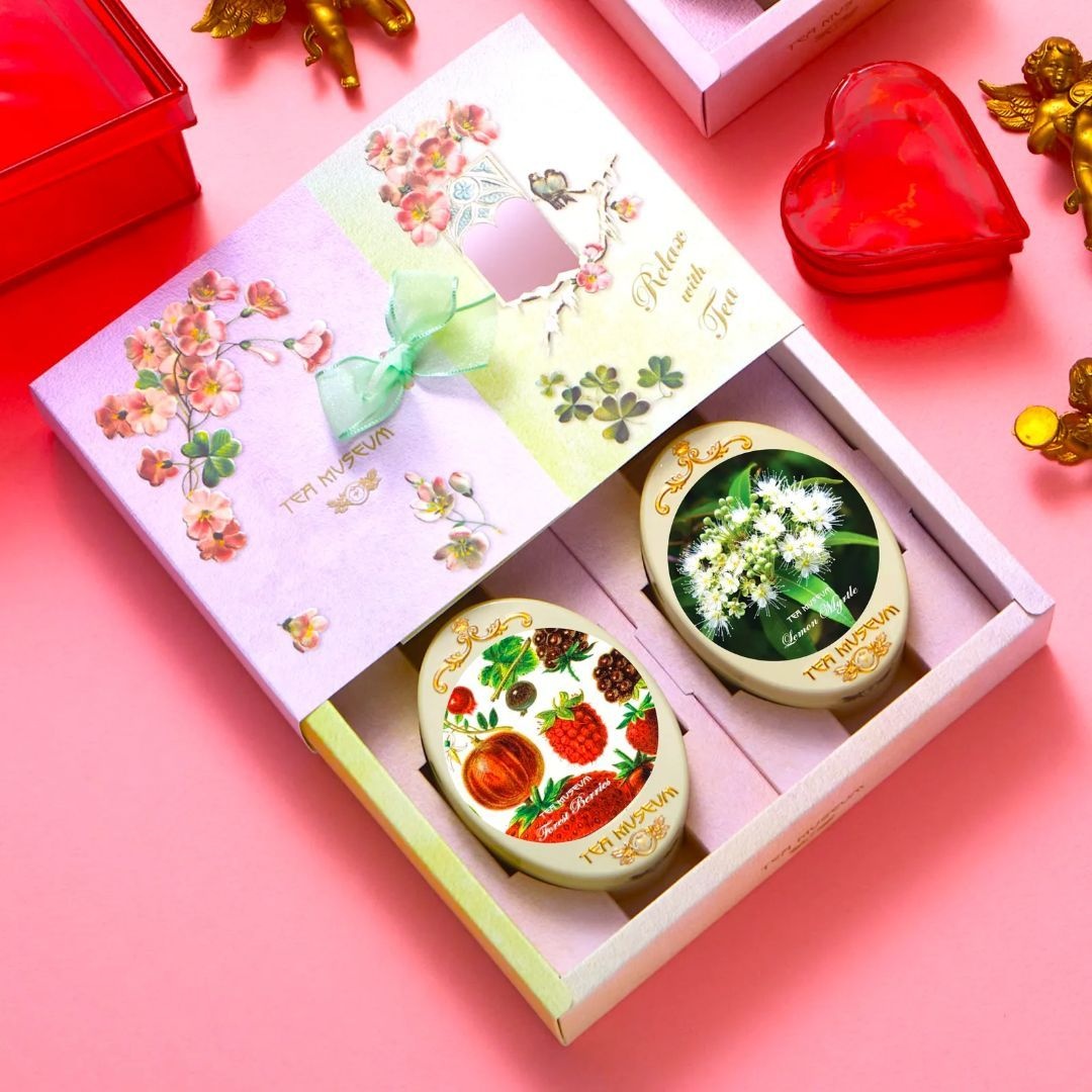[오늘도착] [롯데백화점] 티뮤지움 [티뮤지움] Tea for Two 야생베리 세트 + 블랜드23민들레 지퍼백 [무료증정]