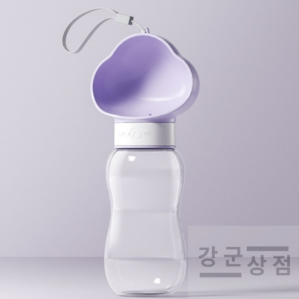 (강군상점) 강아지 물통그릇 강아지물통 강아지급수대 휴대용반려동물물통 강아지물병식기 애견물병 애견물병