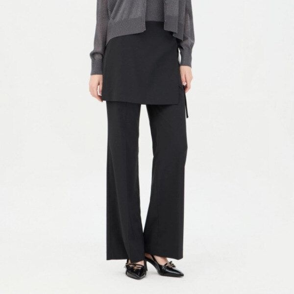 SISLEY 시슬리 [패션플러스][시슬리]모인 레이어드 랩 팬츠_SAPT04441