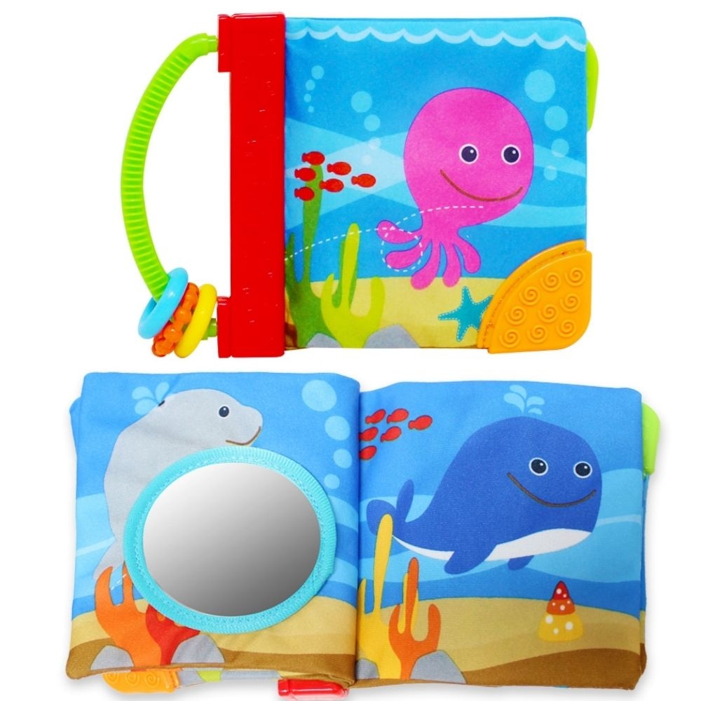 [KORESHOP]영유아 물고빨고 오감발달 바다헝겊책 지능발달 삼촌선물
