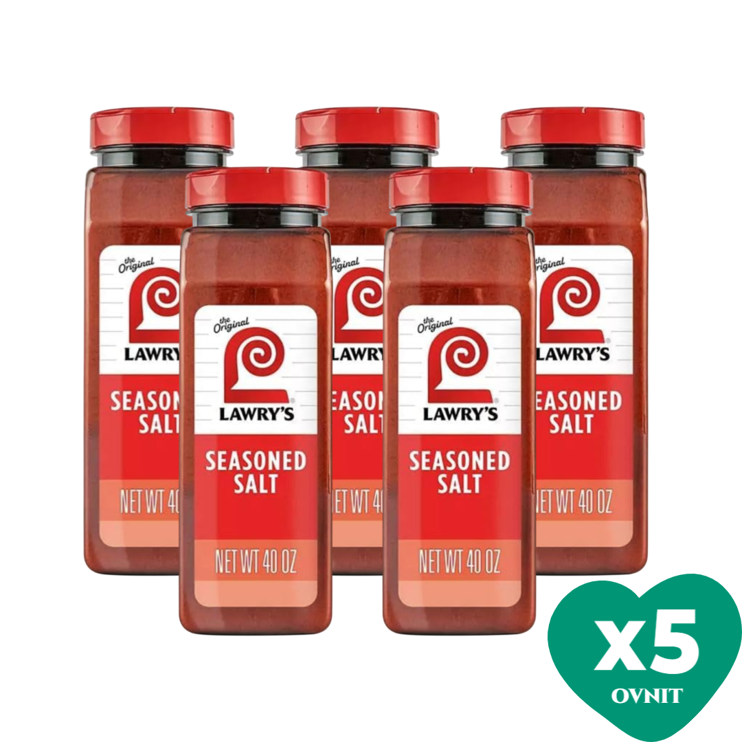 [해외] Lawrys Seasoned Salt 로리스 BBQ 만능 시즈닝 40oz 파프리카 마늘 양파 블렌딩 5개