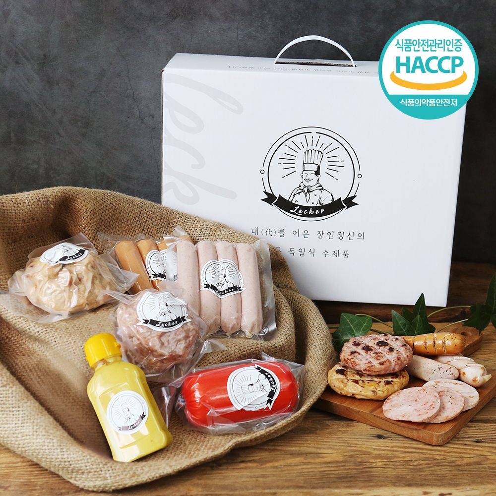 [롯데백화점] 친환경팔도 HACCP 프리미엄 독일식 수제 햄 소세지 선물세트 2호 LE1207870497