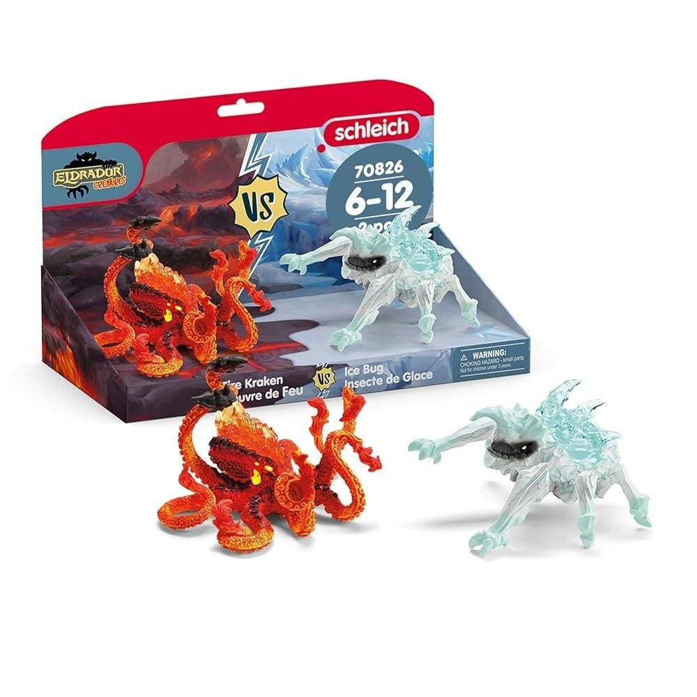 [해외] Schleich 70826 Ice Bug vs. Fire Kraken, 7년 ELDRADOR CREATURES - 피규어, 31 x 16 18cm