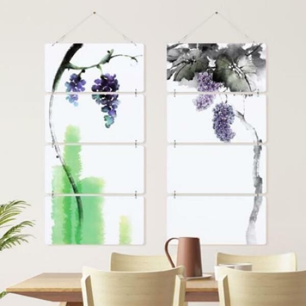 아트박스 (현대Hmall) 아트박스/꾸밈 nx986-멀티아크릴액자_재물이방울방울포도(4단)