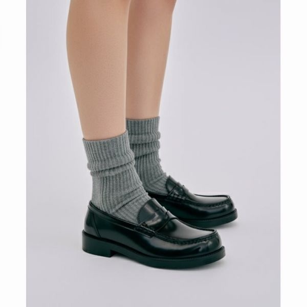 하루타 HARUTA 여성용 스퀘어토 페니로퍼 HS 4900 블랙 PU 로퍼