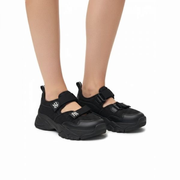 MLB MLB 빅볼청키 마스크 메리제인 NY 블랙 여성 운동화 스니커즈