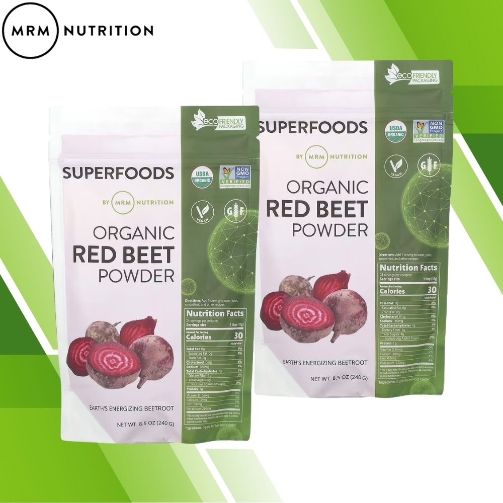 [해외] 엠알엠 뉴트리션 레드 비트 분말 파우더 240g beet root 2개