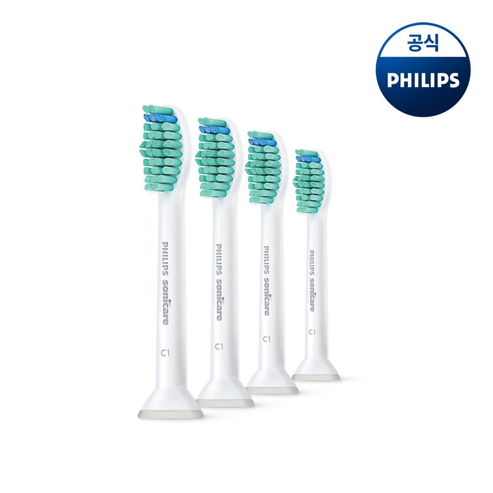 필립스 PHILIPS 필립스 소닉케어 C1 프로리절트 칫솔모 화이트 4개입 HX6014/14