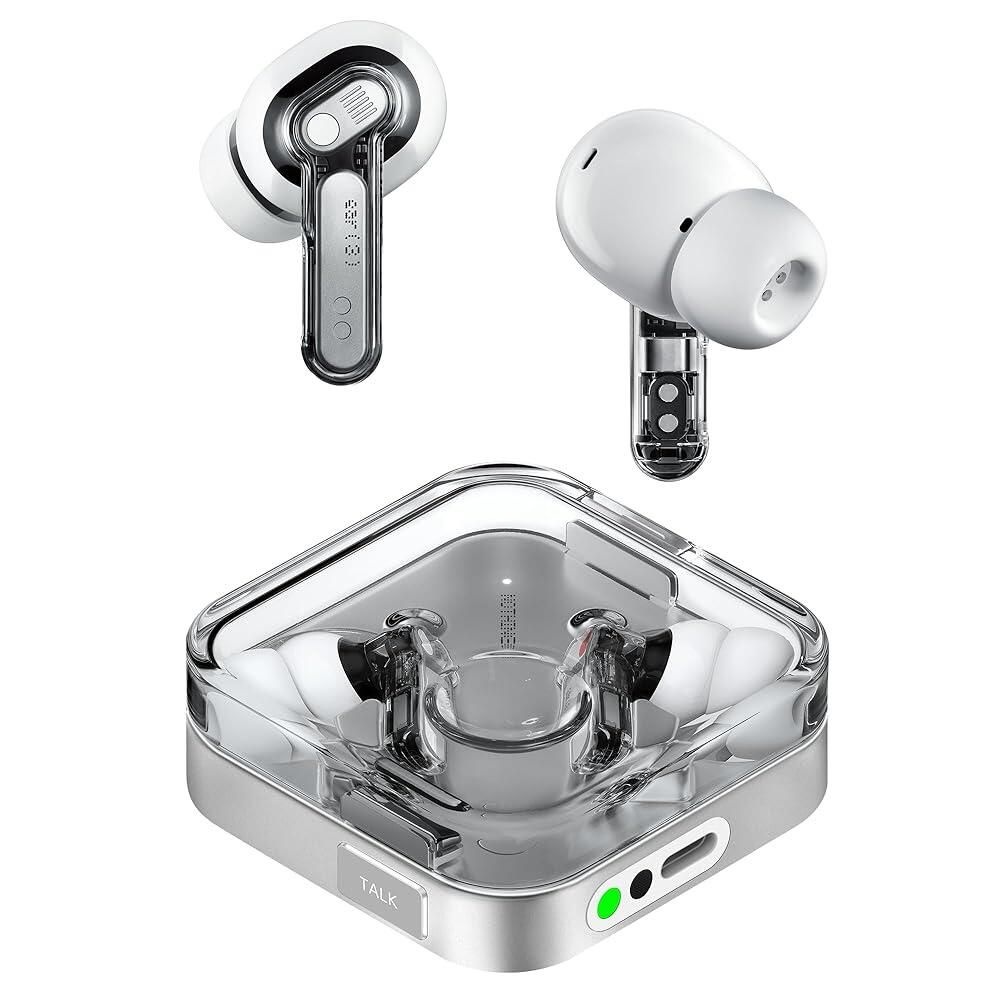 Nothing [해외] Nothing 이어 (3) 무선 이어버드 슈퍼 마이크 45dB 하이브리드 액티브 노이즈 캔슬링 블루투스 헤드폰 Hi-Res 6 마이크,