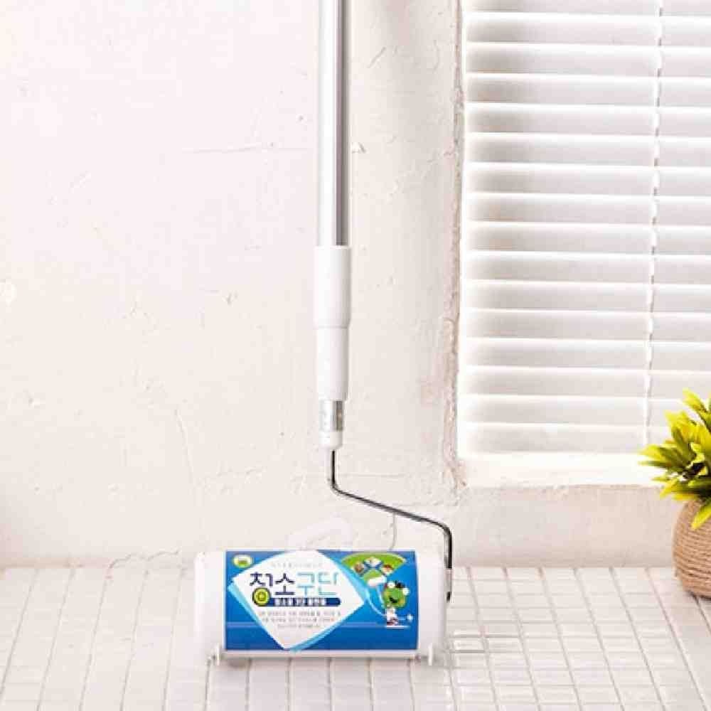 더굿샵 롱핸들 청소롤러 3단분리 고양이털청소 강아지털제거기 롱테이프클리너