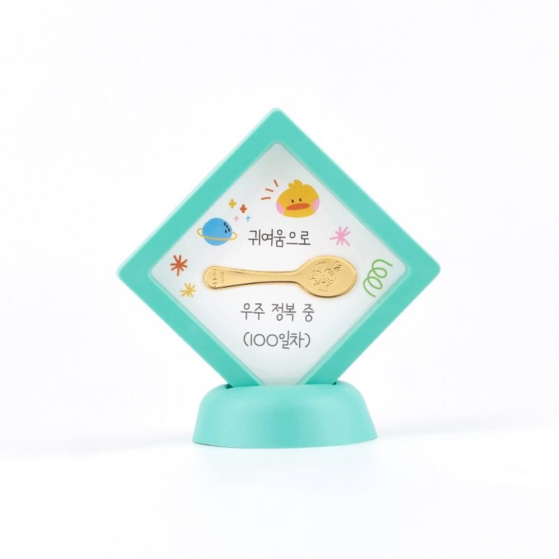 타이니앤코 순금 24K 코코 3.75g 한돈 금수저 골드바 액자 돌반지