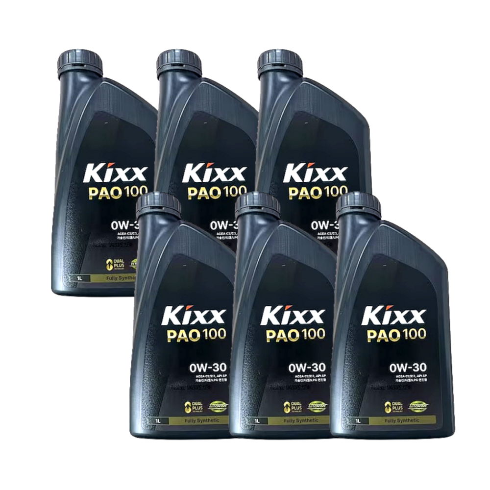 GS 킥스  파오 100 0W30 엔진오일 1L x 6개