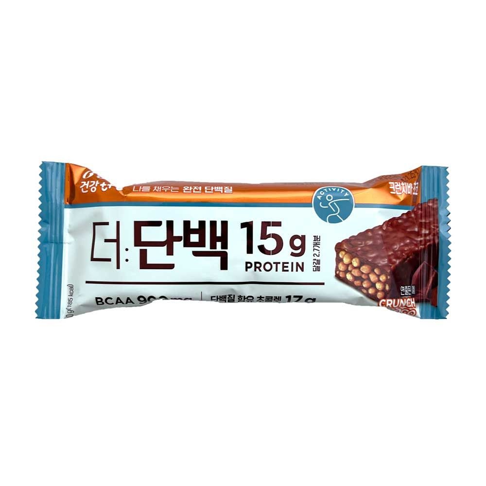 빙그레 더단백 프로틴바 크런치바 초코 40g x 18개