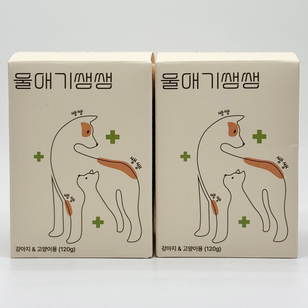 울애기쌩쌩 강아지 고양이 관절 눈 종합 120g x 2개