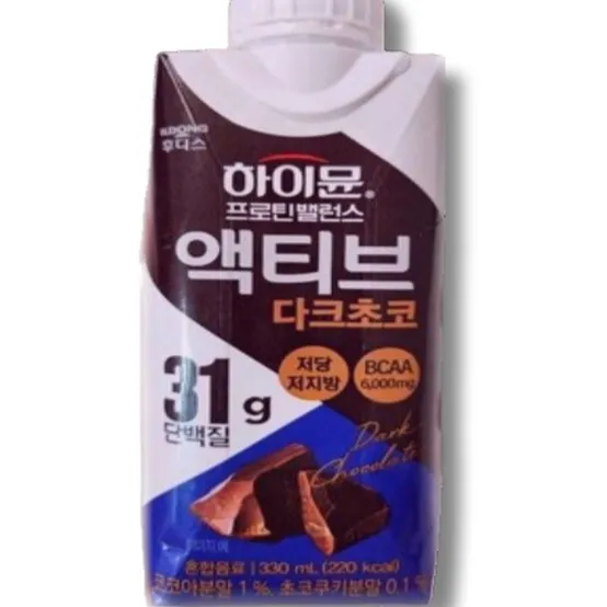 하이뮨 프로틴 밸런스 액티브 다크초코 330ml 12개 5박스