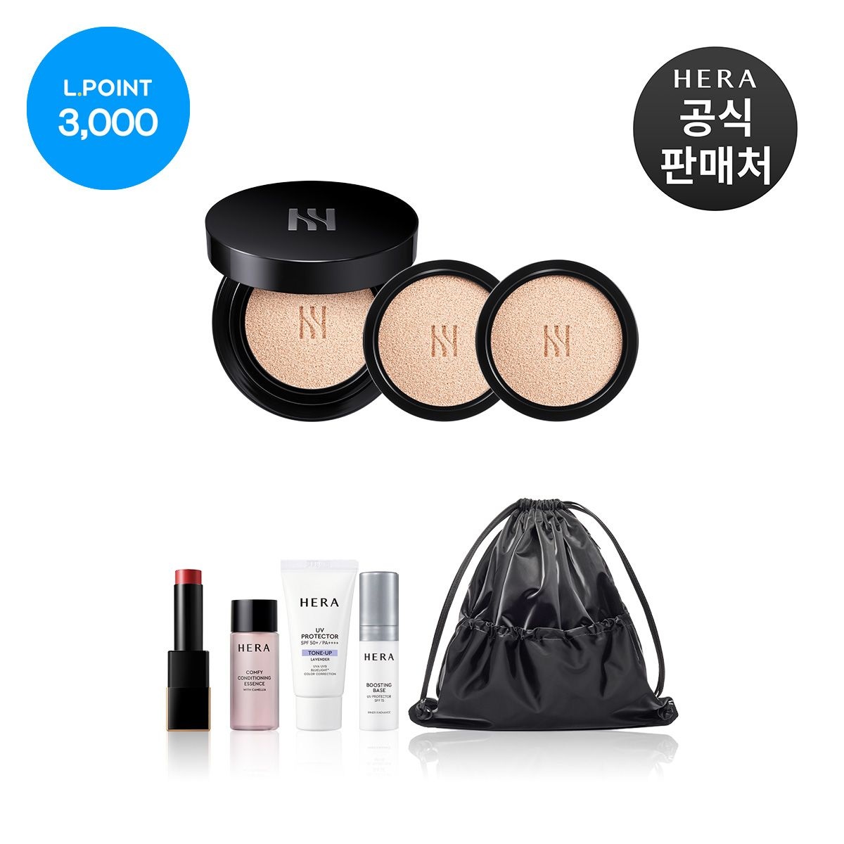 [롯데백화점] 헤라 [3DPT]블랙쿠션 파운데이션 디럭스 SPF34/PA++ (본품15g+리필15gx2)(+L.POINT 3천점) LE1221077968