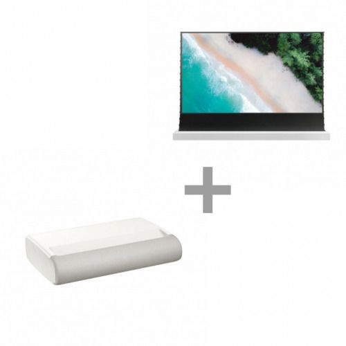 삼성전자 (현대Hmall) 삼성 프리미어7 빔프로젝터 SP-LPDU7SAXXKR + 롤러블 스크린 VG-PRSP120W/KR 패키지 SP-LPDU7S-120W