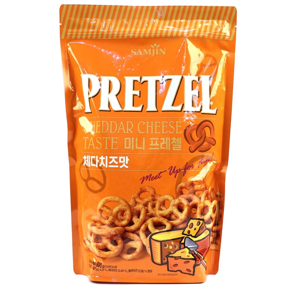 [오늘출발] 대용량갓성비/Y5M_삼진씨앤에프 미니프레첼 체다치즈맛 800g  /업소용과자사탕인간사료안주사무실모임간식