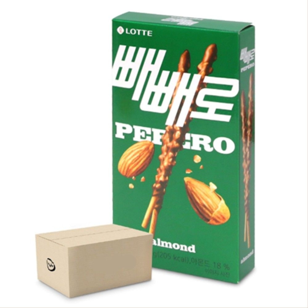 wmfe613 초코 막대 과자 빼빼로 아몬드 37gx40개 1박스 어린이 사무실 탕비실 간식 답례품 선물 다과 회의 행사 이벤트