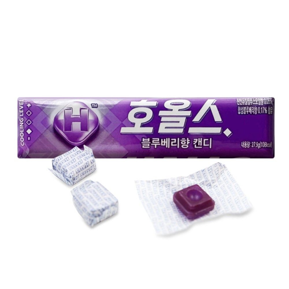 wm협력사 wmfe613 호올스 블루베리 향 캔디 27.9gx20개x1통 홀스 목에좋은 민트 졸음 잠깨는 사탕 간식 화이트데이 발렌타인