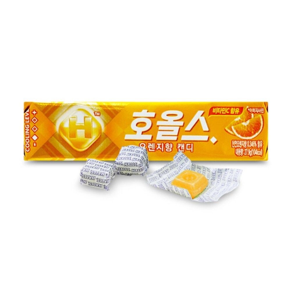 wm협력사 wmfe613 호올스 오렌지 향 캔디 27.9gx20개x1통 홀스 목에좋은 민트 졸음 잠깨는 사탕 간식 답례품 화이트데이 파티