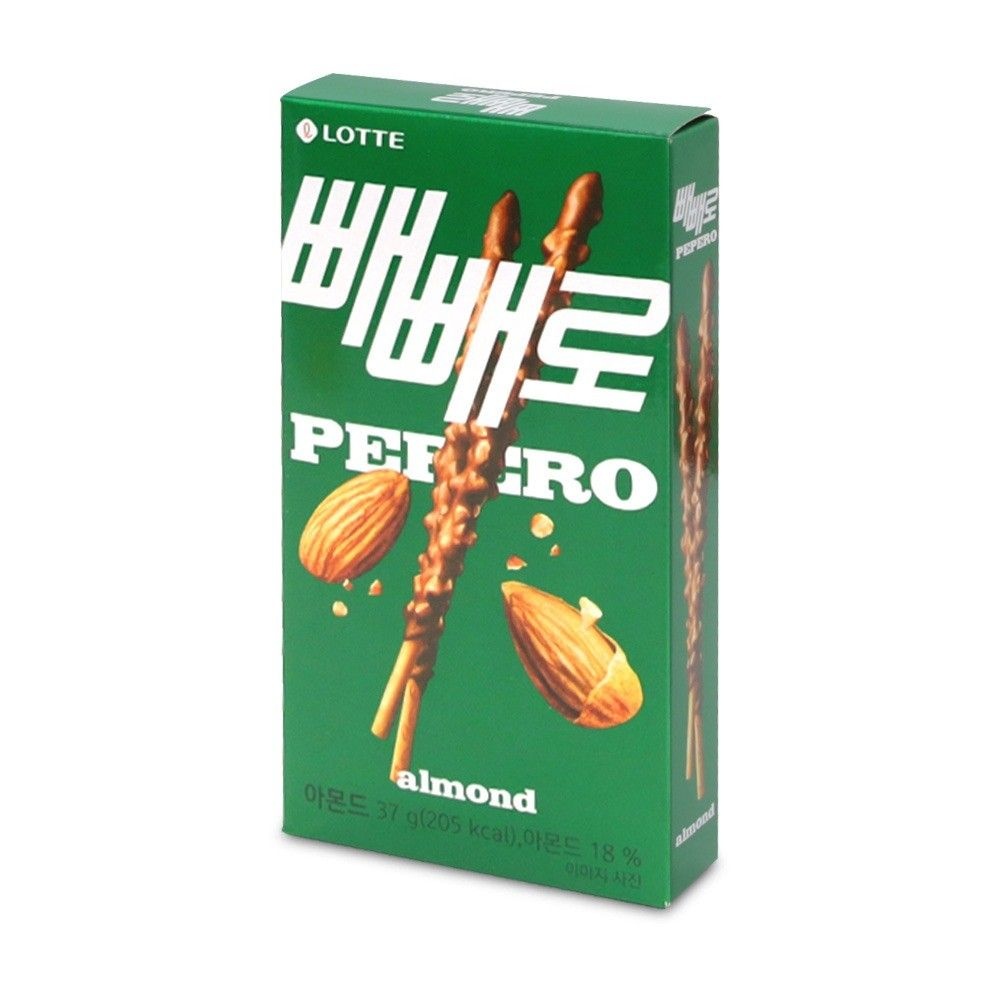 wmfe613 초코 막대 과자 빼빼로 아몬드 37gx4개 어린이 사무실 탕비실 학원 간식 답례품 선물 다과 회의 행사 이벤트