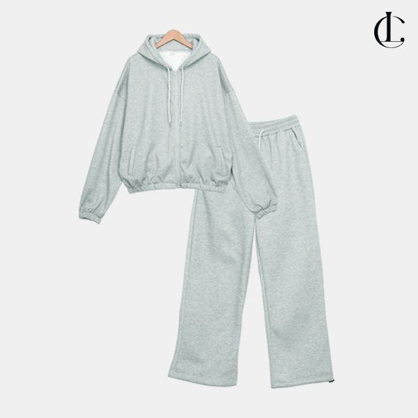 (주)빌리버스 (현대Hmall) 엘케이트 여성 겨울 캐주얼 운동복 남여공용 기모 후드집업 트레이닝 세트 LIRO001