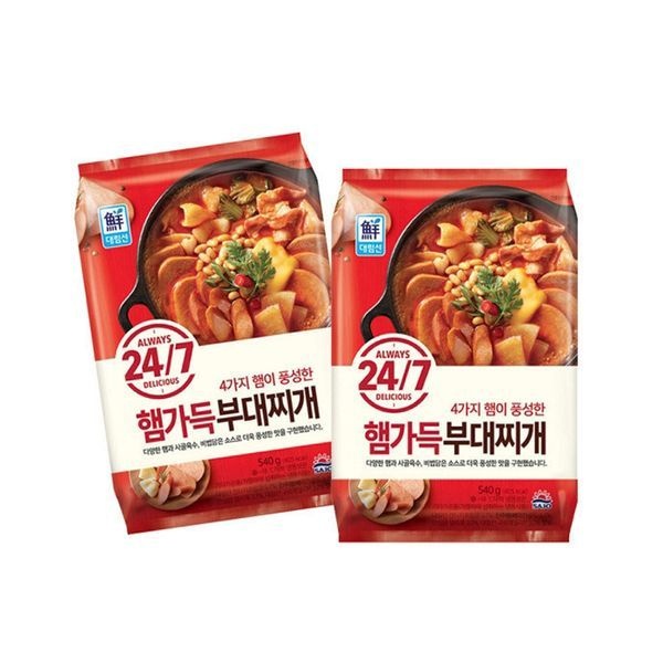 [하프클럽]대림 놀부 햄이 푸짐한 부대찌개 540g 3개