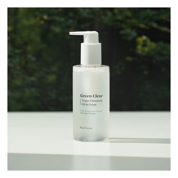 허블룸 스킨관리 허블룸 그린 클리어 비건 클렌징 오일 투 폼 200ml