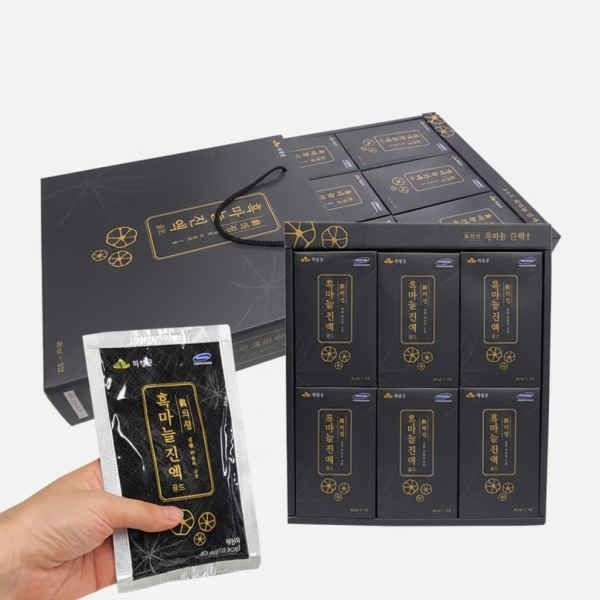 흑마늘 진액 골드 30포 선물세트 건강즙 프리미엄 흑마늘액 설날·추석 명절 선물용