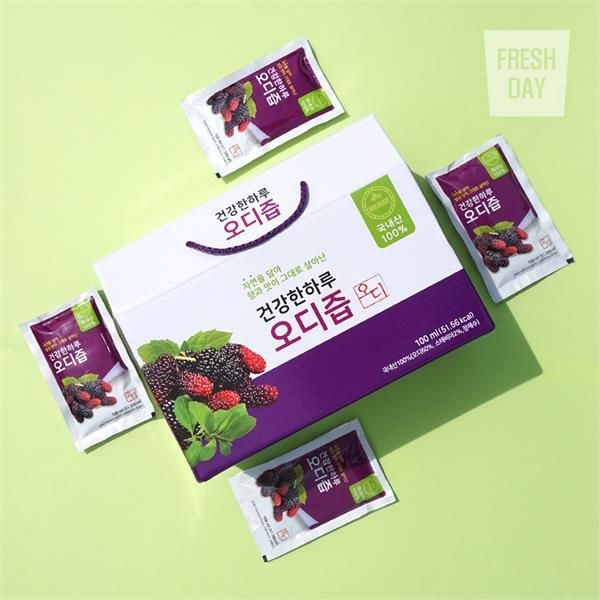 프레시데이 [하프클럽]자연그대로 정읍 토종 오디즙 선물세트 90봉×100ml