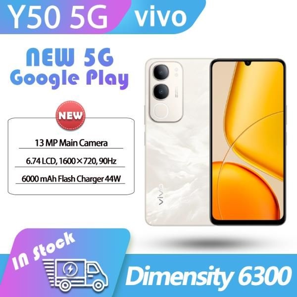 신제품 vivo Y50 5G 구글 플레이 디멘시티 6300 6.74인치
