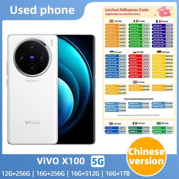 Vivo X100 5g 6.78 인치 안드로이드 CPU 치수 9300