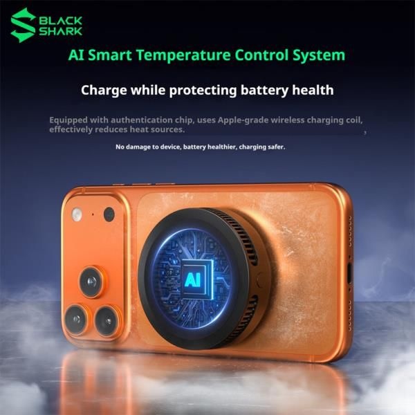 블랙 샤크 25W 모바일 쿨러 마그네틱 무선 충전기 2-in-1 고속