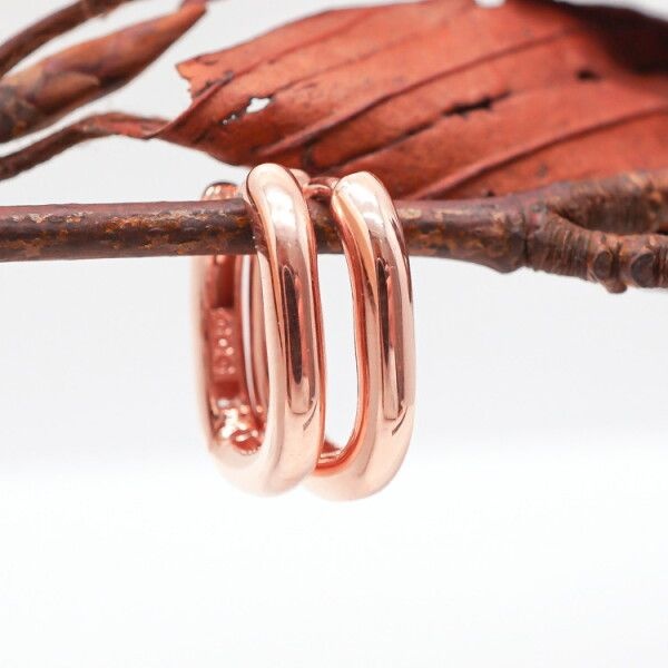 [오팔하우스] 14k 타원형 원터치 귀걸이 OPNIE2194-1