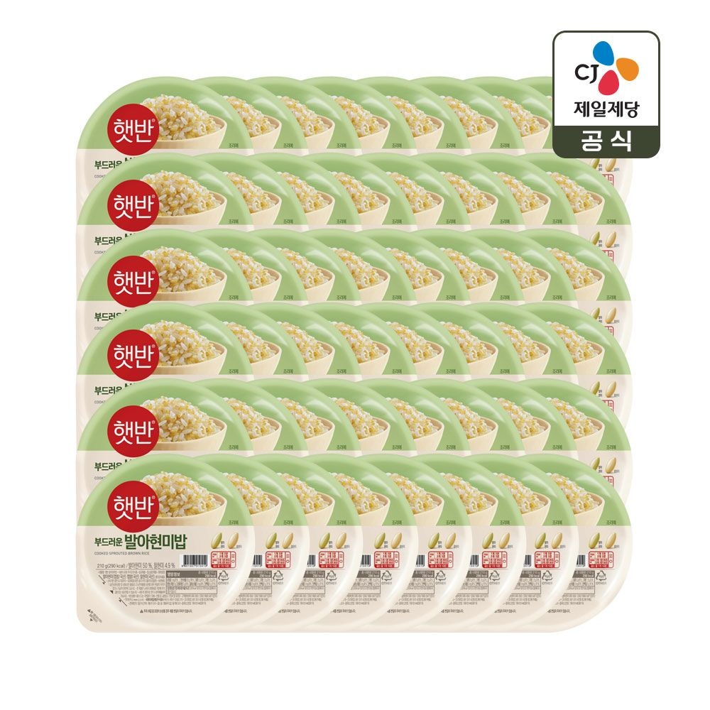 CJ제일제당 햇반 발아현미밥 210g x48개