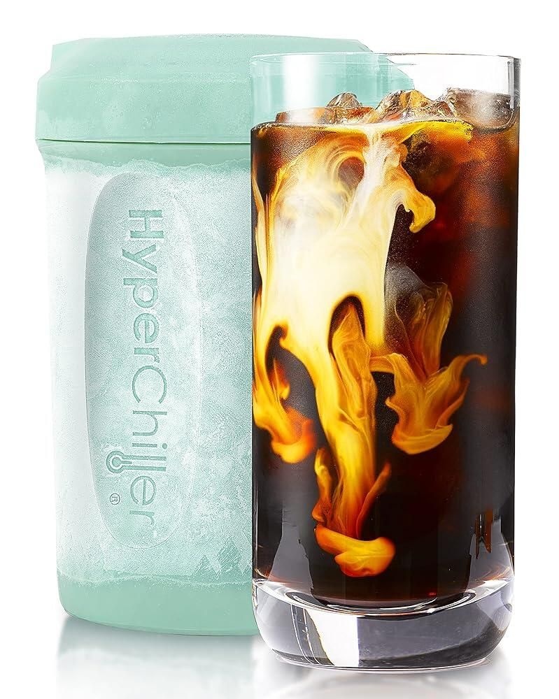 [해외] [정품] Hyperchiller 맥시-매틱 특허받은 인스턴트 커피 음료 쿨러, 빠른 준비, 아이스 티, 와인, 증류주, 알코올, 주스