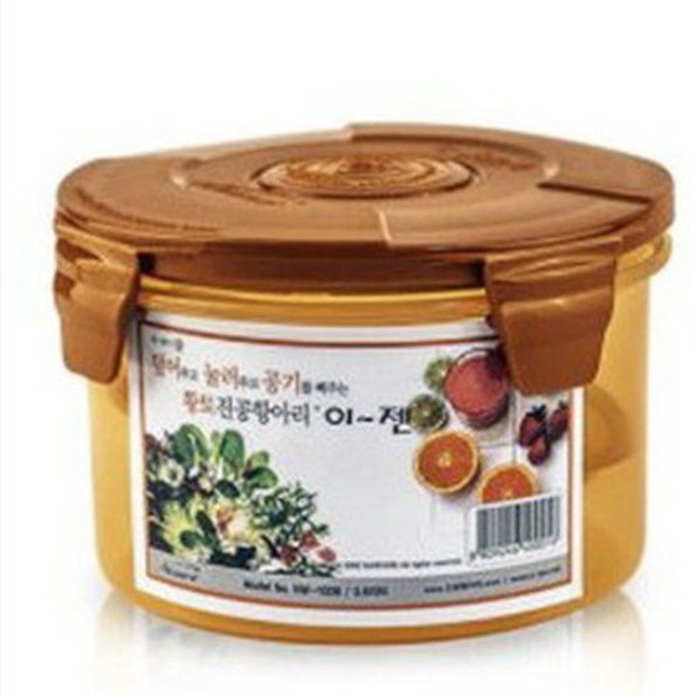 황토 진공 항아리 원형 0.6L 누름독 이젠 오이지 메실