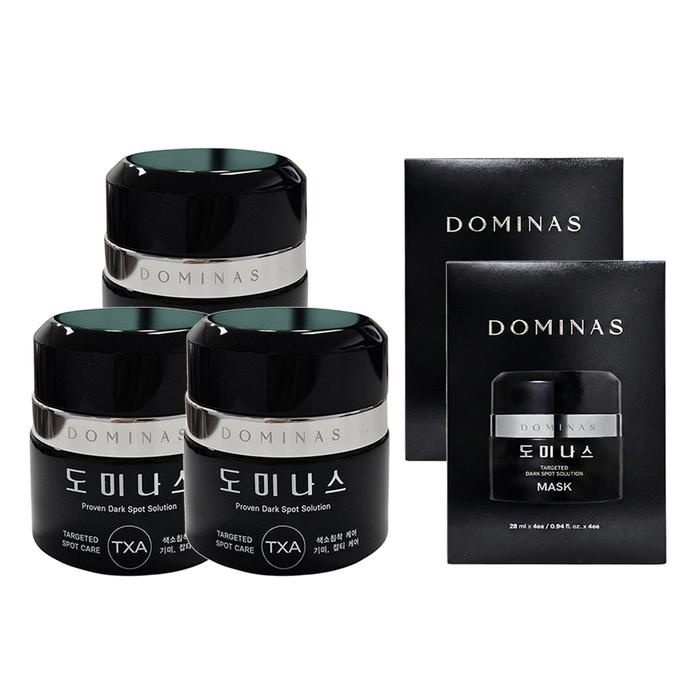 [TG도미나스] 도미나스 크림 6세대 50g 3개 + 도미나스 크림 마스크팩 2박스(28ml 8매)