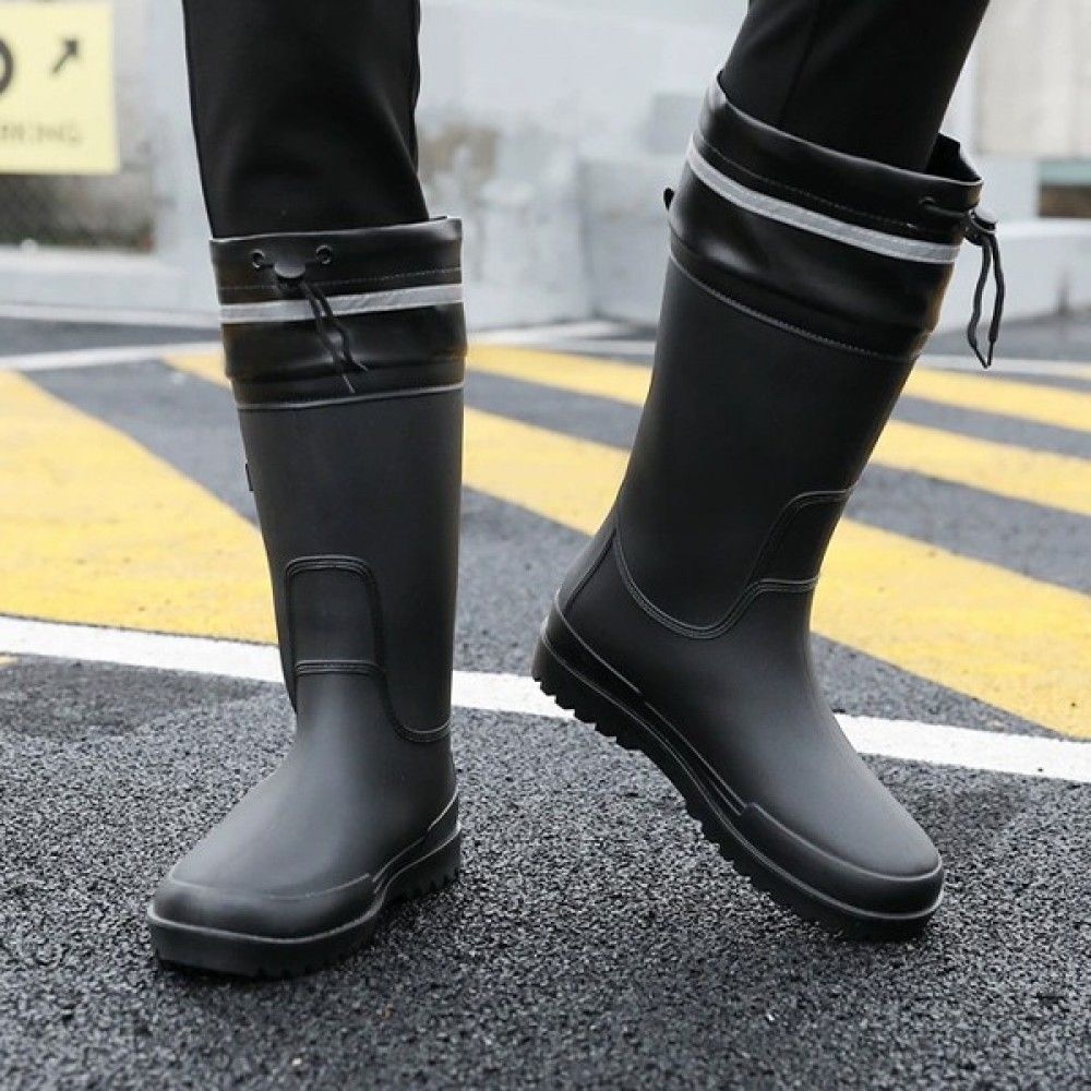 하이핏 남성 레인부츠 패션으로 아웃도어 착용하기 좋은 장화