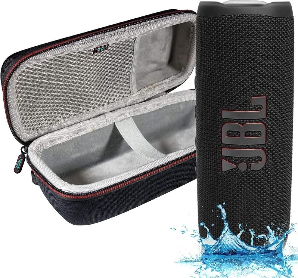 [해외] JBL Flip 6 - 방수 휴대용 블루투스 스피커 Megen Hartshell 케이스