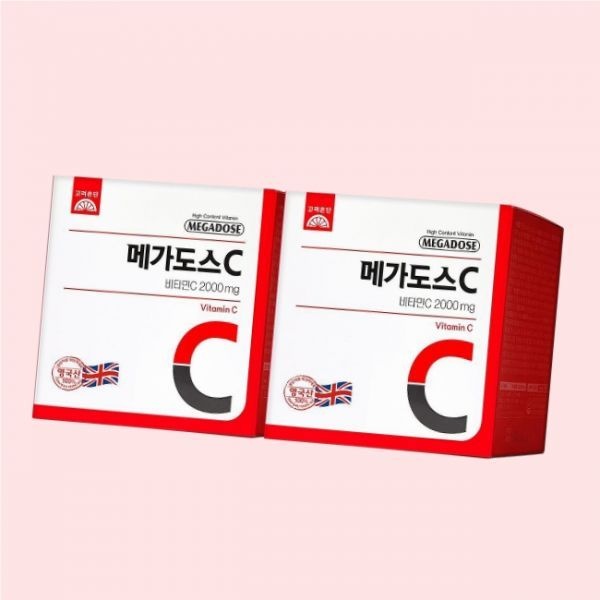 고려은단 메가도스C 비타민C 2000mg X 100포 200g 2개 2000 2g x 4606771