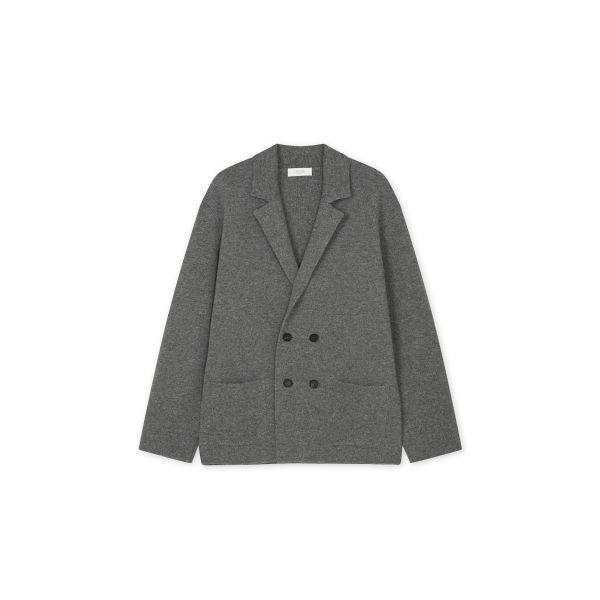 JRIUM JRIUM [남녀공용] 데온 메리노울 더블 니트 자켓 그레이 5009384093 3051070