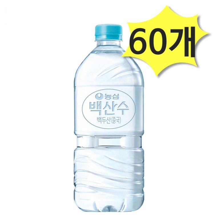 농심 농심 백산수 무라벨 1L x 60개 생수 물1리터