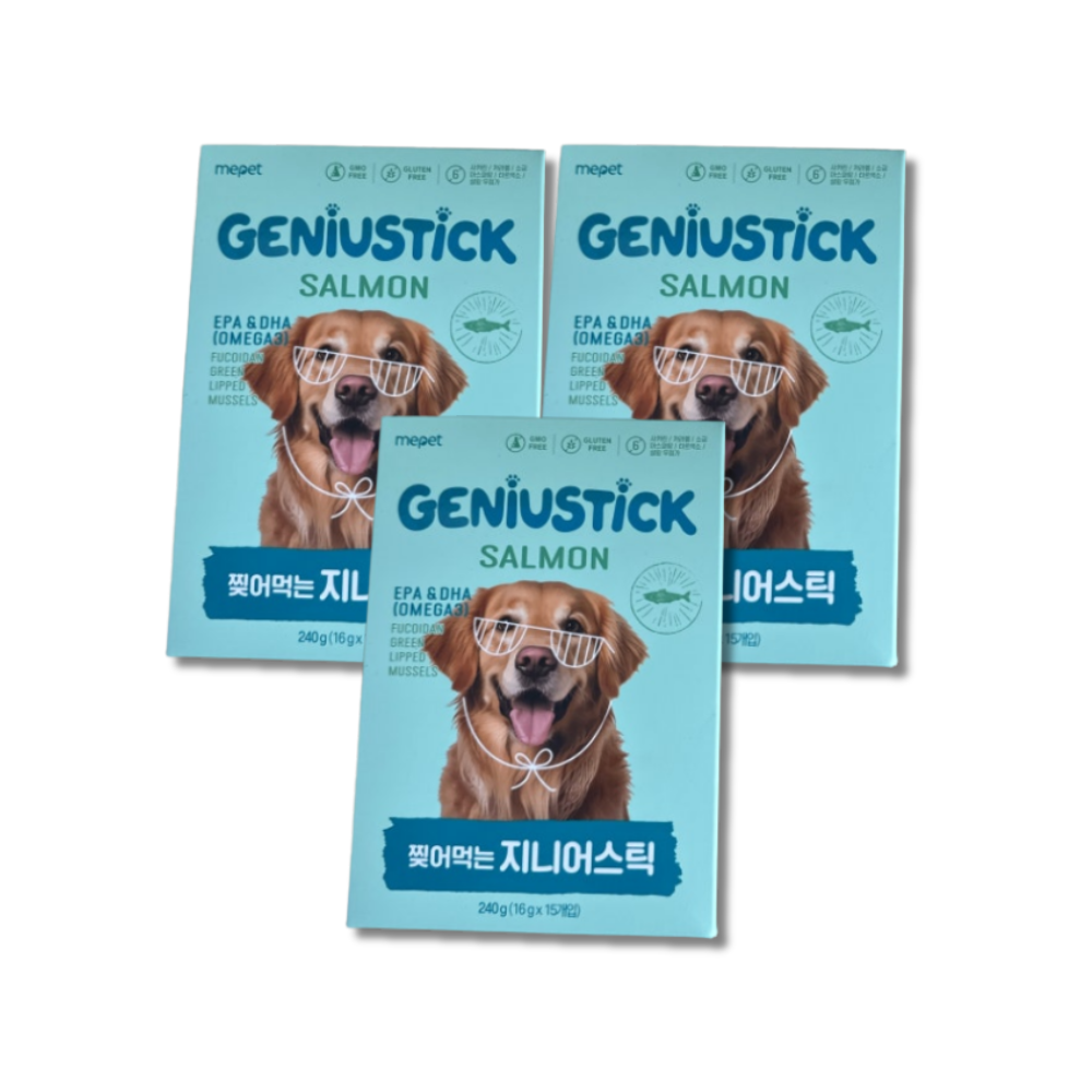 보드미펫 미펫 지니어스틱 연어맛 240g 3개