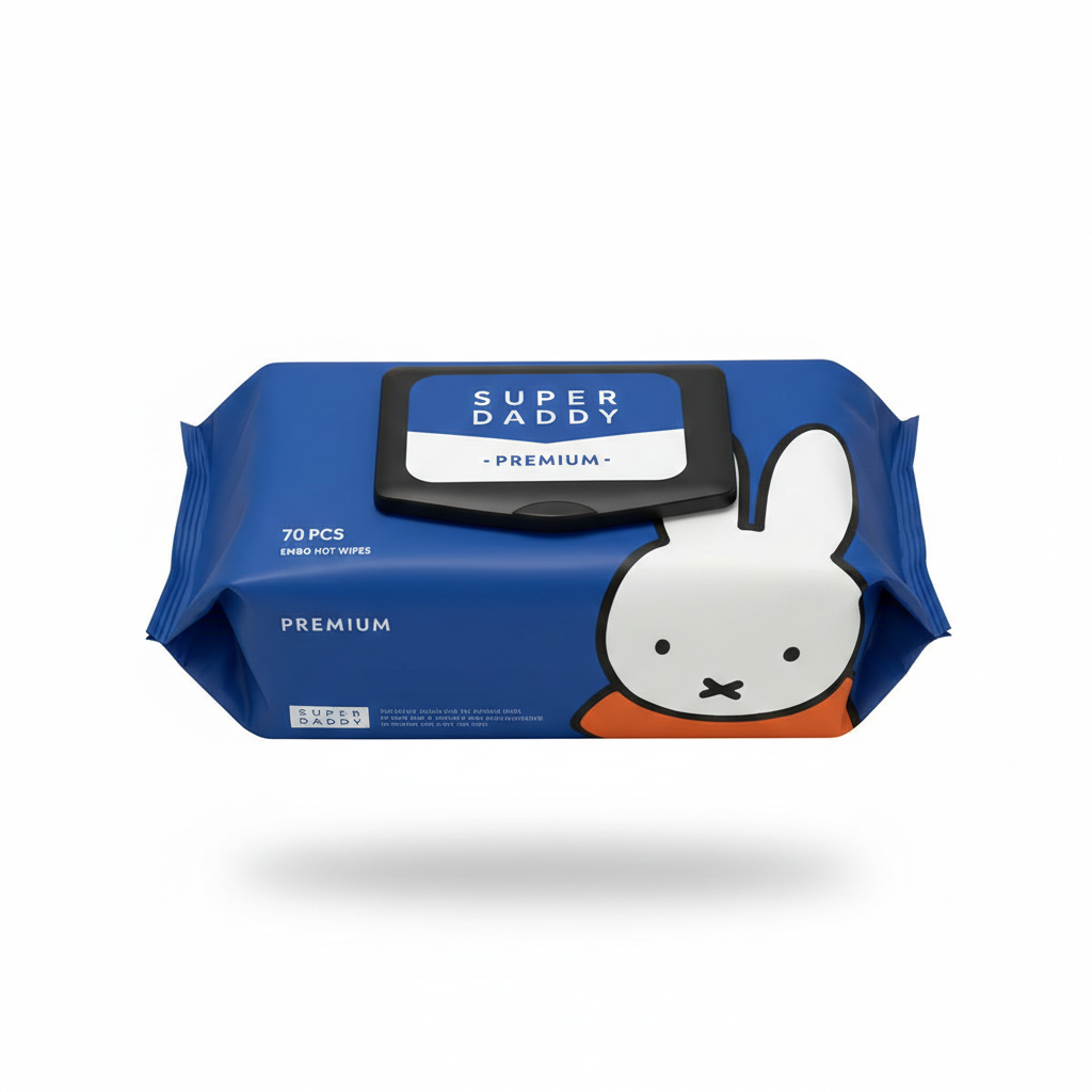 슈퍼대디 미피 프리미엄 물티슈 77g 70매 10팩